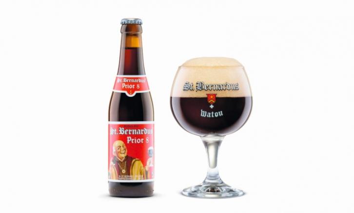 St Bernardus Prior 8 flesje en glas St Bernardus Prior 8 flesje en glas
